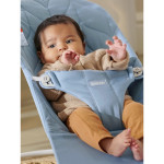 BabyBjorn Bouncer Bliss, Quilted Cotton - Blue